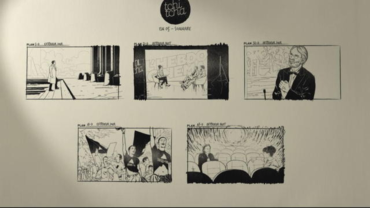 le sommaire en version Story Board - Tchi Tcha cinéma