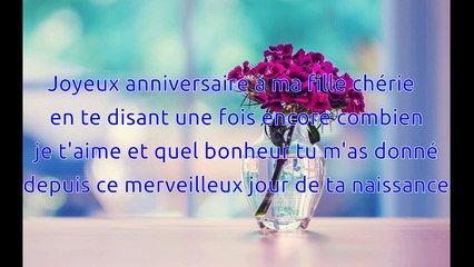 joyeux anniversaire ma fille