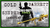 sniping in call of duty modern warfare 3 with the gold barrett