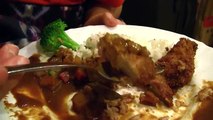 Tonkatsu Curry Rice | Pork cutlet | とんかつカレーライス | 吉列豬排咖哩飯 : ASMR / Mukbang ( Eating Sounds )