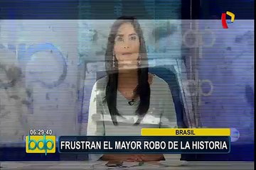 Brasil: policía frustra “el mayor robo de la historia” a un banco
