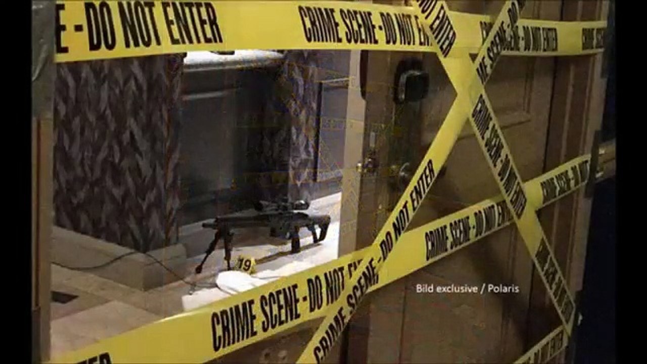 Las Vegas Shooting Crime Scene Photos - Guns + Corpse - FIRST LOOK!
