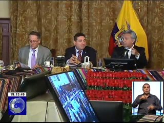 Situación de Jorge G. analizada por presidente Lenín Moreno, asesores y ministros