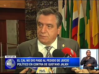 CAL no dio paso al pedido de juicio político en contra de Gustavo Jalkh