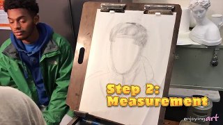 Key Steps for Start Drawing a Live Portrait with Charcoal