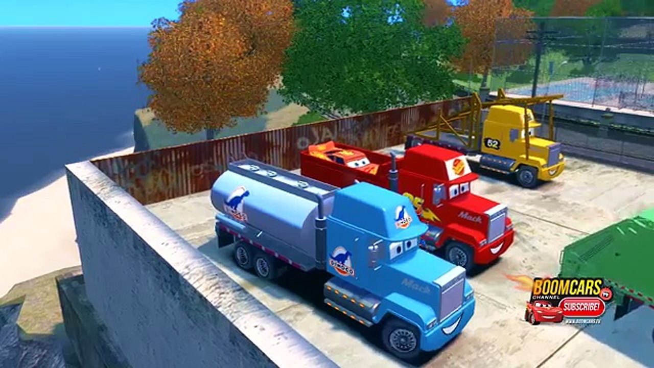 Mack Color Truck DINOCO Mack Spiderman KIDS Cartoon, Nursery Rhymes Lightning McQueen Transportation