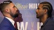Intense! Bellew and Haye go head-to-head as rematch draws closer