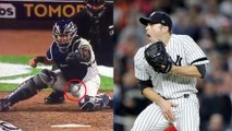Yankees Catcher Takes Fouled Pitch Straight to the NUT