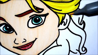 Learn Art l Coloring and Drawing BARBIE vs Elsa l Coloring Book Pages for Children l Learn Colors