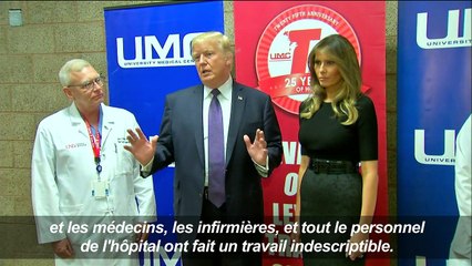 Trump avec les victimes de Las Vegas "à 100%"