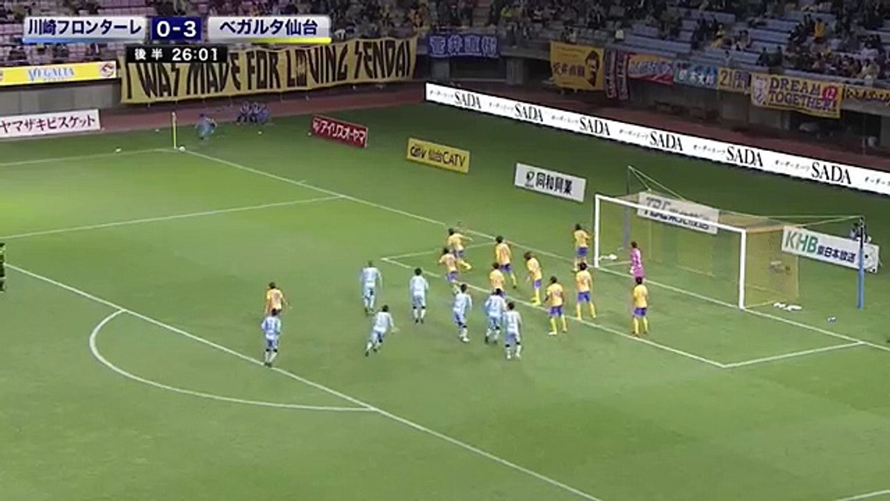 Sendai 3:1 Kawasaki  (J-League Cup. 4 October 2017)