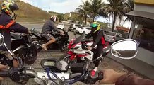 Motorcycle Accident at High Speed