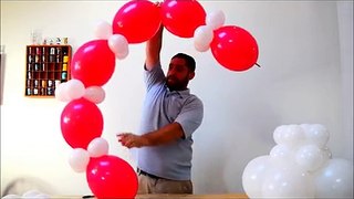 Heart balloon tutorial How to make a heart column decoration