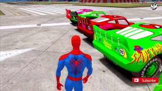 Incy Wincy Spider nursery rhyme with lyrics Colors Spider Man +More McQueen ABC Songs Childrens