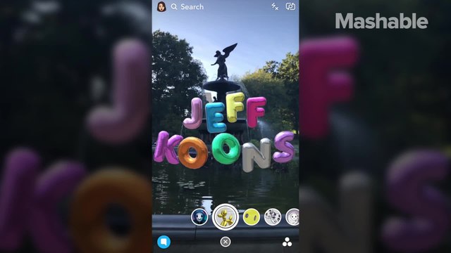 Unlock Jeff Koons' art installations around the world with Snapchat's new AR feature