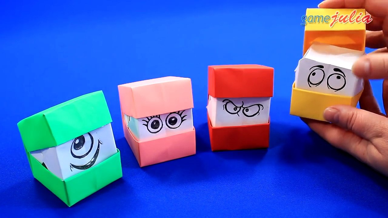 Оригами из бумаги СМЕШНЫЕ КУБИКИ | Игра КУБИК МЕНЯЕТ ЛИЦО