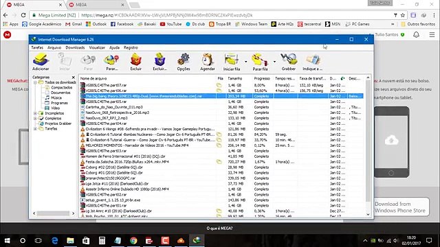ATUALIZADO 2017 - Como baixar arquivos do MEGA pelo IDM