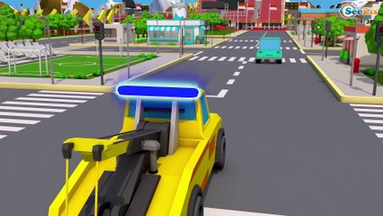 Super Red Truck CRASH on the Road in Trucks City | Trucks Cartoon for kids | Cars & Trucks Stories