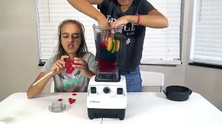 GIANT GUMMY WORM CANDY - WILL IT BLEND? Challenge with Sophia Sarah