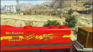 McQueen Spiderman - Destructive McQueen Train - Cars Cartoon Videos for kids - Children video songs