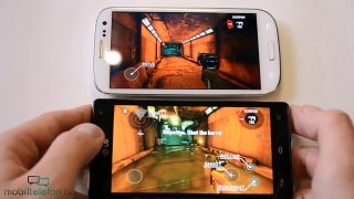 Samsung Galaxy S 3 vs LG Optimus 4X HD: скорость (speed comparison)
