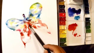 How to Paint a Butterfly : Watercolor Techinique