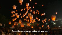 Hundreds of lanterns take flight at Mid-Autumn Lantern Festival