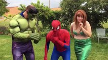 Ariel Mermaid vs Maleficent Kisses Captain America Prank Fun Superhero Kids In Real Life In 4K