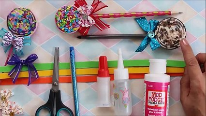 LAPICES DECORADOS CON PALETAS DE FOAMY O GOMA EVA