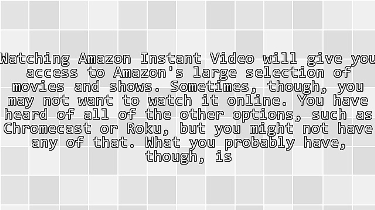 iPad and Amazon Instant Video
