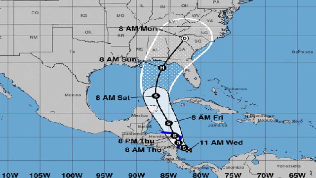 Hurricane Nate STATE OF EMERGENCY is forecast to hit Gulf Coast of Florida this weekend