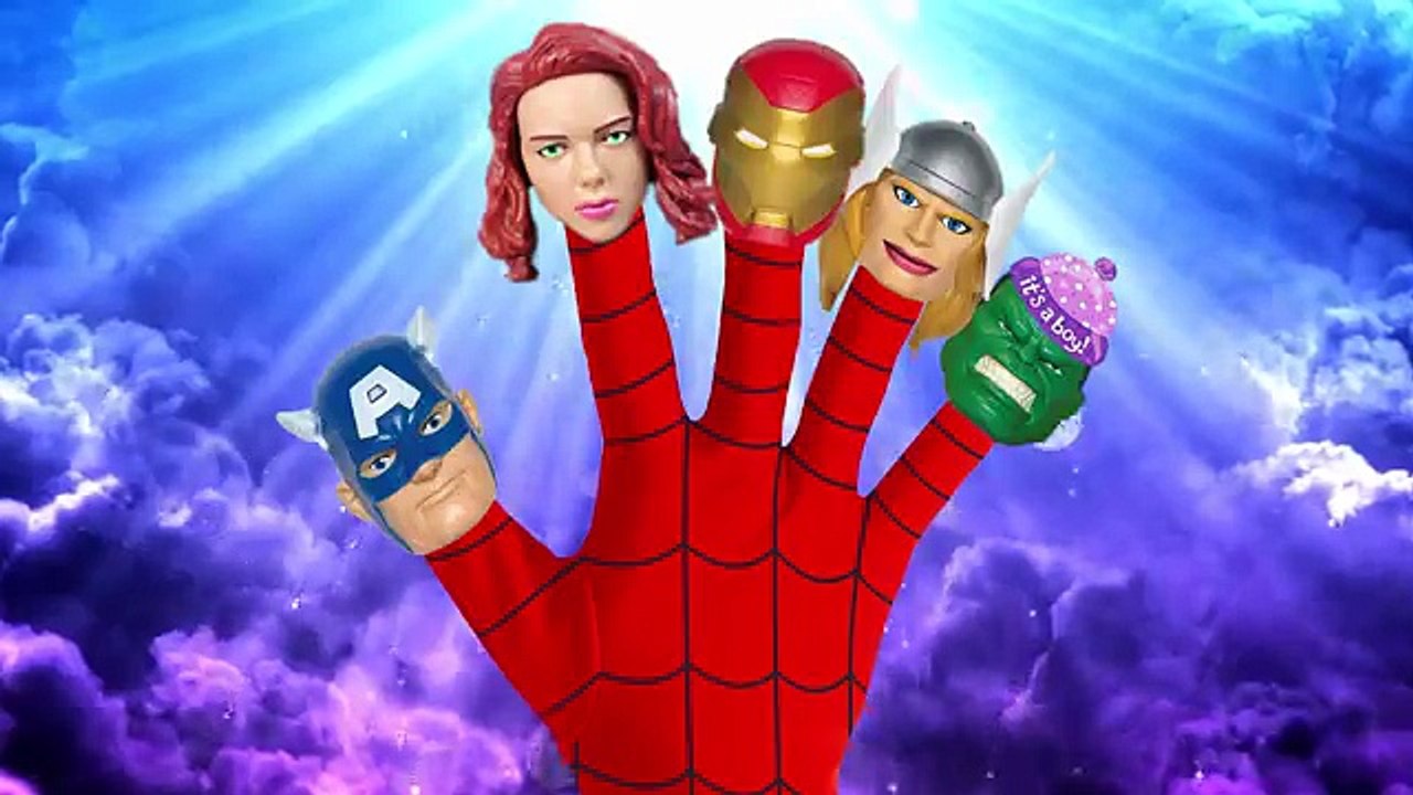 Captain America Civil War Finger Family ★ Funny Superheroes Nursery Rhymes With Lyrics And More