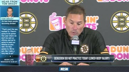 NESN Sports Today: Bruce Cassidy Provides Update On Patrice Bergeron&apos;s Injury