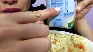 ASMR/MUKBANG Lets Eat Kraft Mac and Cheese (MIXING EATING SOUNDS) Light Whispers 먹방 | SAS-ASMR