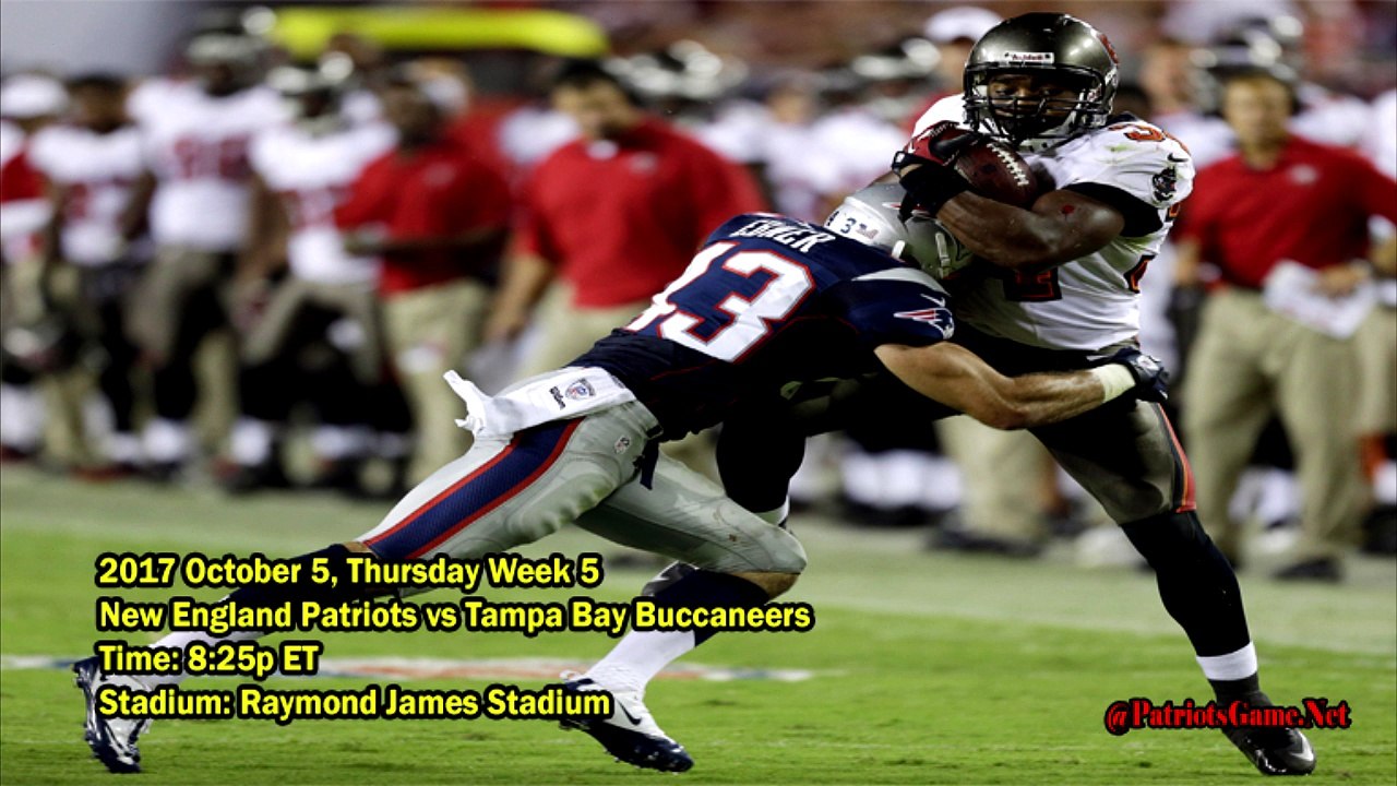 Patriots vs Buccaneers NFL Game Time Schedule