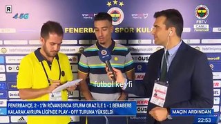 Nabil Dirar Türkçe Konuştu Fenerbahçe Sturm Graz Maç Sonu Açıklama