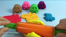Learn Colors with Play Doh Cars Peppa Pig Cookie Cutters Fun & Creative for Kids SR Toys Collection