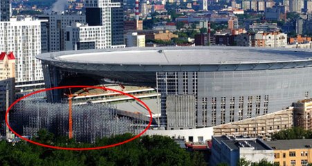 Rusya, Yeni Stadı Genişletmek İçin Tribünü Stadın Dışına Çıkardı
