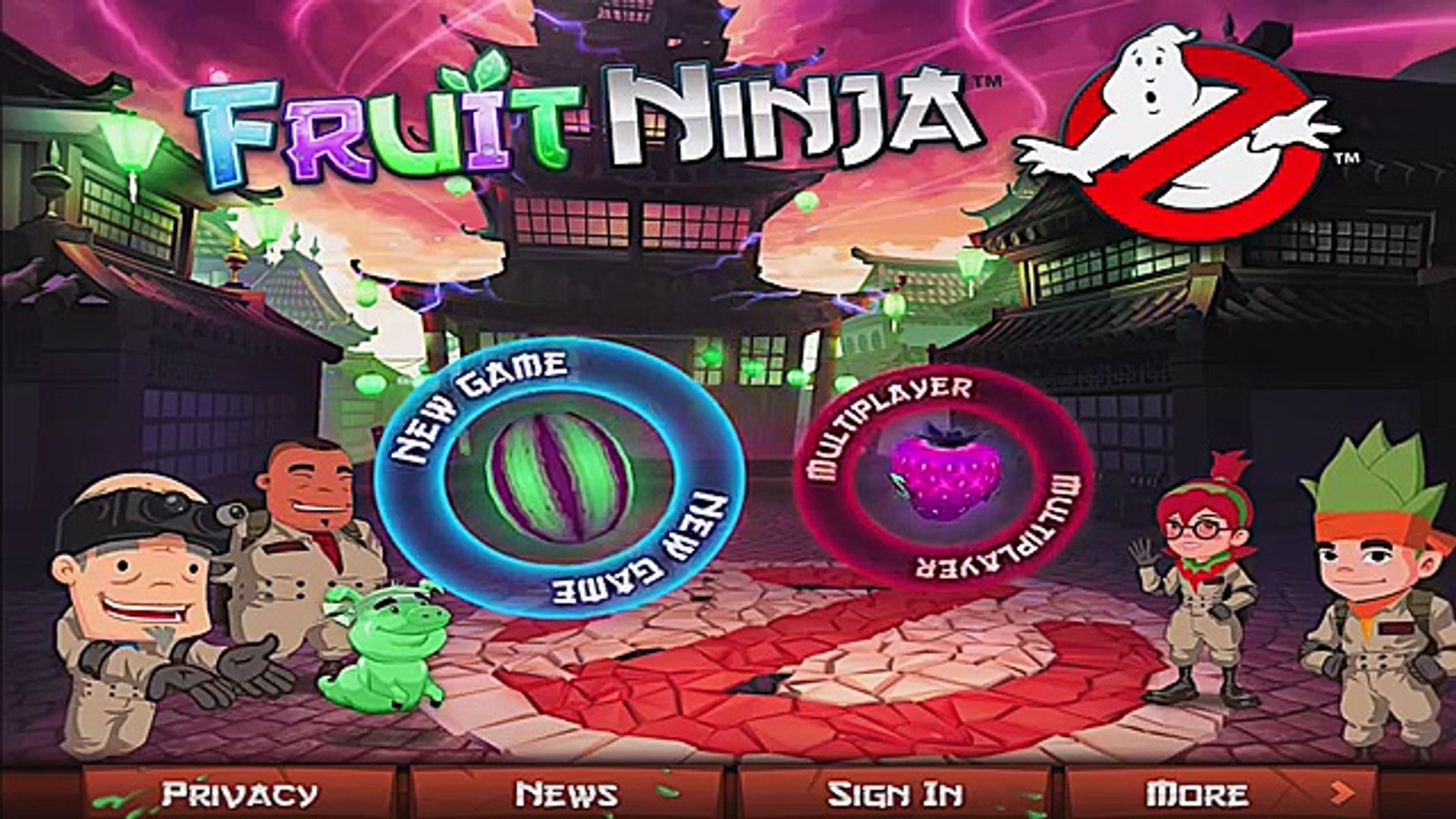 Fruit ninja ghostbusters blade