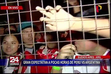 Hinchas dormirán en exteriores del hotel donde se hospeda Perú