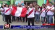Chimbote: alcalde y sus trabajadores inician labores vistiendo la camiseta peruana