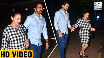 Pregnant Esha Deol Goes On Dinner Date With Hubby Bharat Takhtani