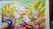 Dibujando a Goku vs Broly. Drawing Goku vs Broly. speed drawing goku VS broly