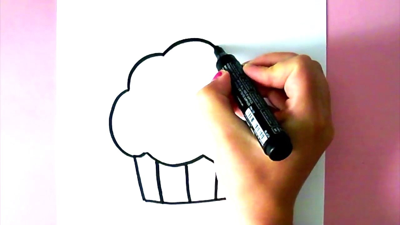 COMMENT DESSINER UN CUPCAKE KAWAII-SaNhNvuhSlk