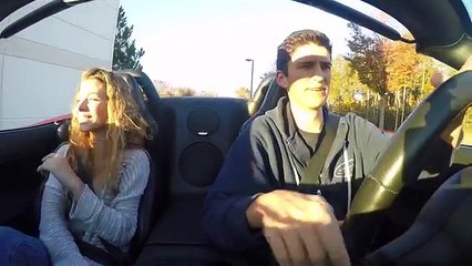 Teaching High School Girl To Drive Stick Shift Manual Dodge Viper!
