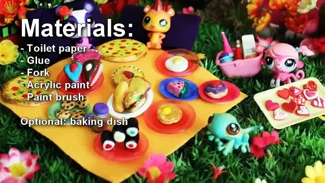 Make Doll Food with Toilet Paper- Doll Crafts - simplekidscrafts