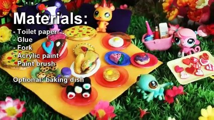 Make Doll Food with Toilet Paper- Doll Crafts - simplekidscrafts