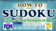 How to Solve Sudoku Simplest and Easiest Method | HINDI | PCMpedia