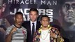 EDDIE HEARN'S NEW SIGNING - DANNY JACOBS v LUIS ARIAS - HEAD TO HEAD @ NEW YORK PRESS CONFERENCE-FcsgdRyykmU