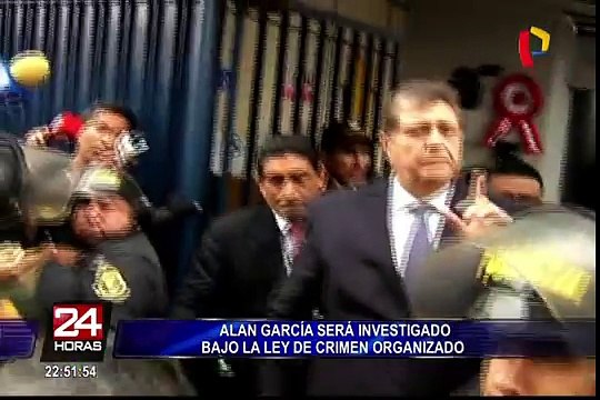 Reacciones tras investigación a Alan García bajo la ley de crimen organizado